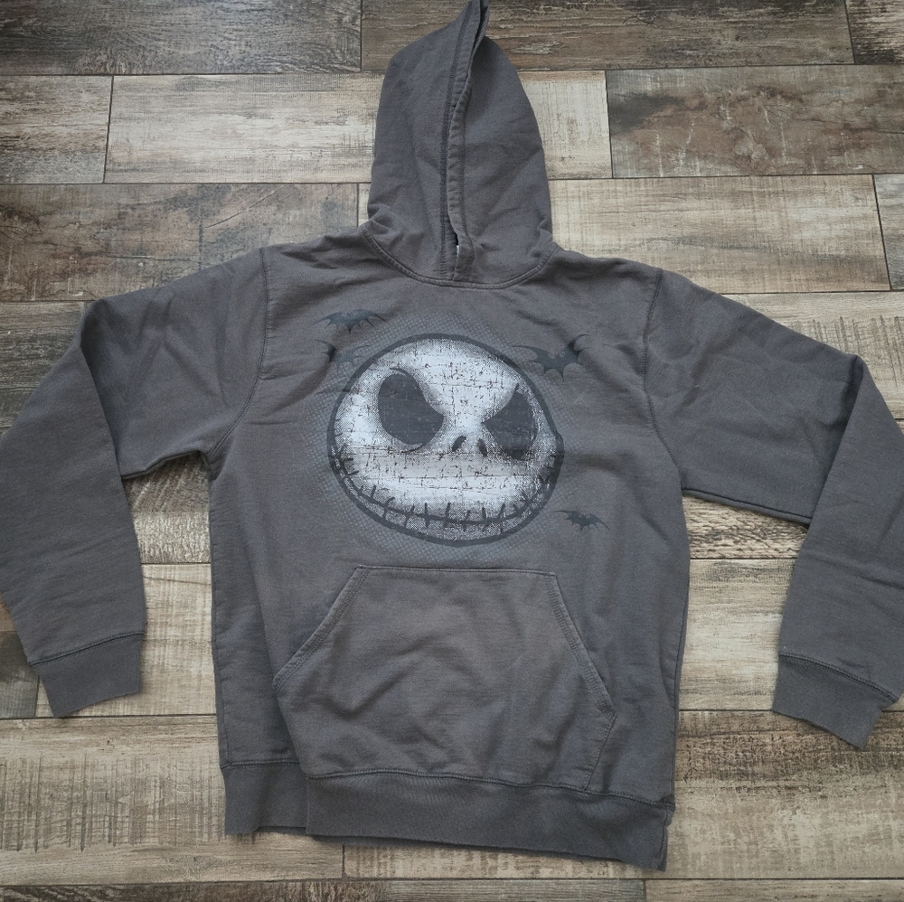 Jack Skellington The Disney Store - Gray Hoodie Nightmare Large